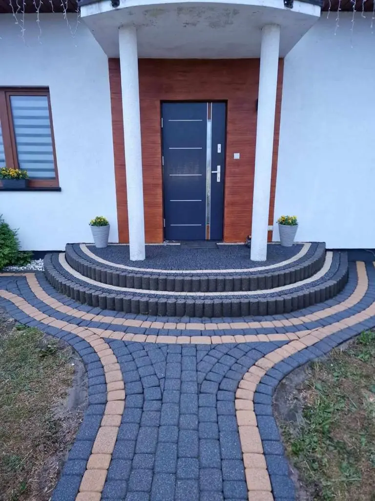 kostka brukowa po oczyszczaniu