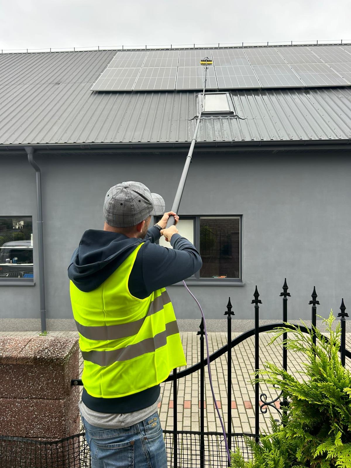 niskociśnieniowe mycie paneli fotowoltaicznych